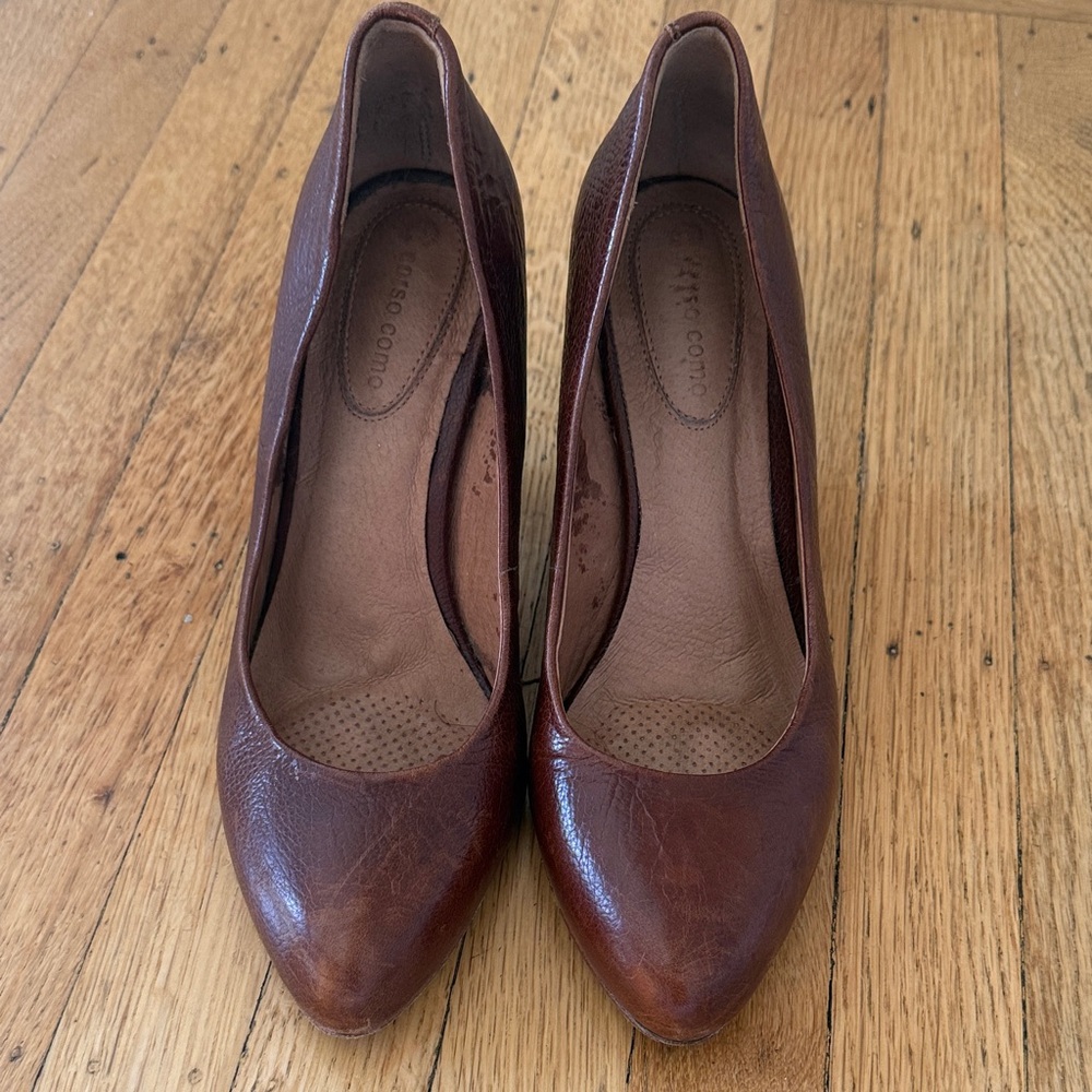 Corso Como Wood Wedge Heels
